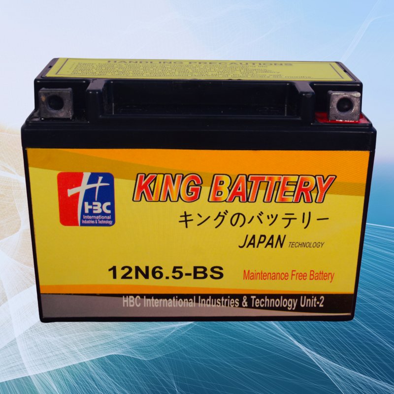 HSC 12N6.5-BS 12V Maintenance-Free Motorcycle Battery