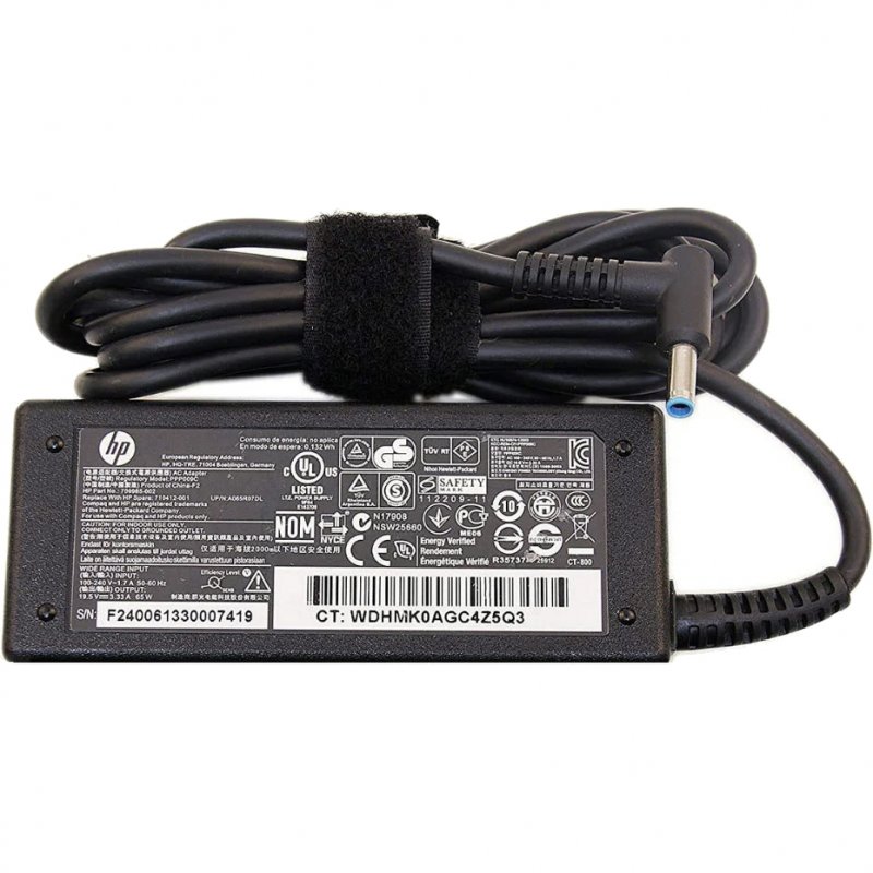 Orginal Blue Pin 65W Adaptar / Charger for HP Laptop