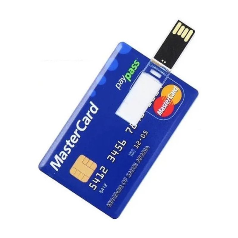 Master Credit Card 64GB Slim Flash Drive Memory