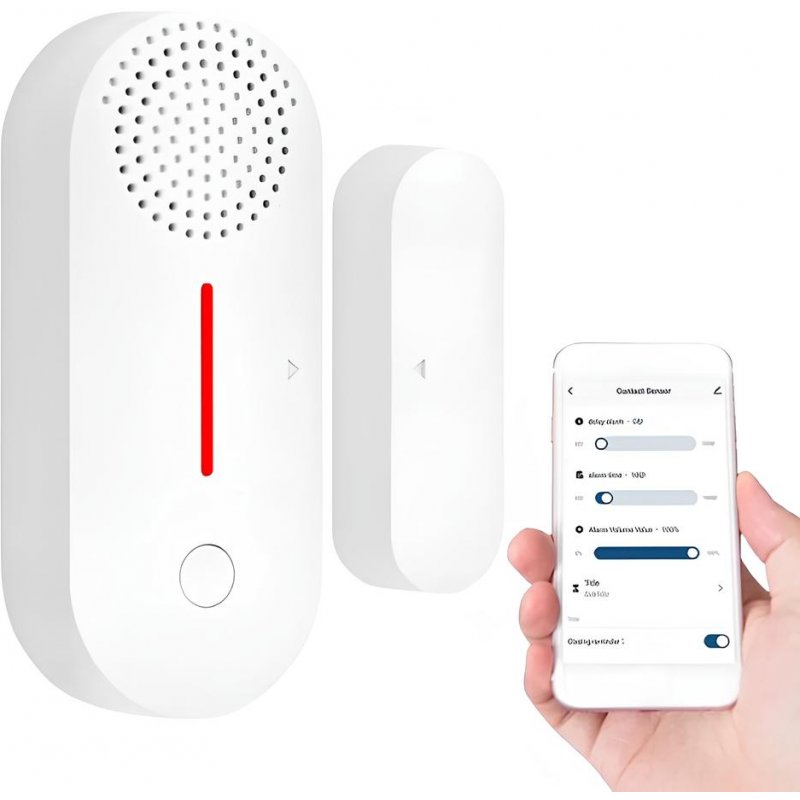 Verbex VT-AW301 Door Alarm Sensor with & Siren with Tuya Wi-Fi