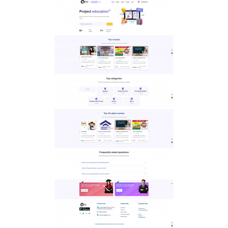 E-learning Management System Website & Software