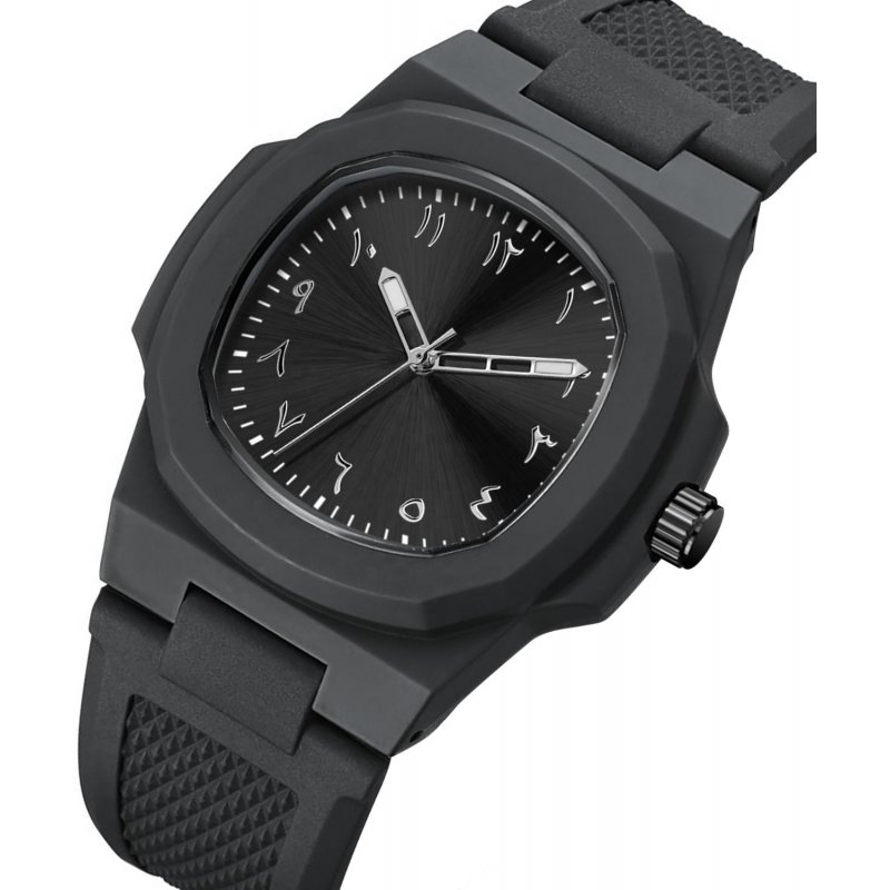 Custom Logo Arabic Dial Square Quartz Wristwatch