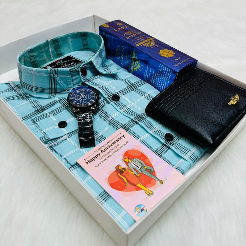 Check Shirt Combo Set