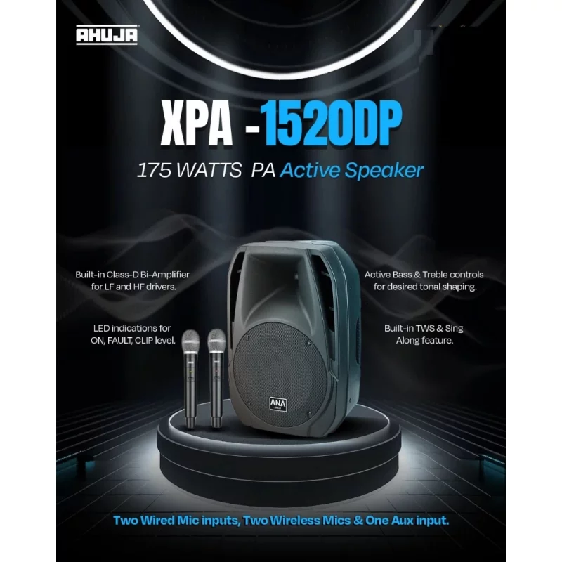 Ahuja XPA-1520DP Portable Wireless PA System Price in