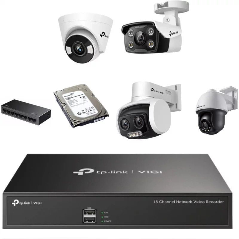 TP-Link Vigi C340 Full Color Alarm System 4MP IP camera Package