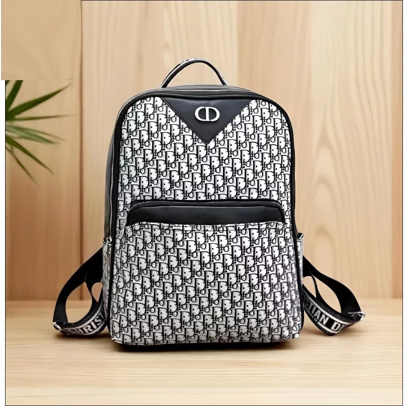 Dior Professional Luxurious Leather Water-Resistant Backpack