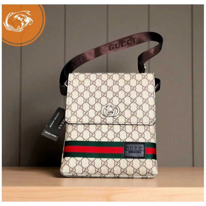 Gucci Professional Waterproof Leather Side-By-Side Bag