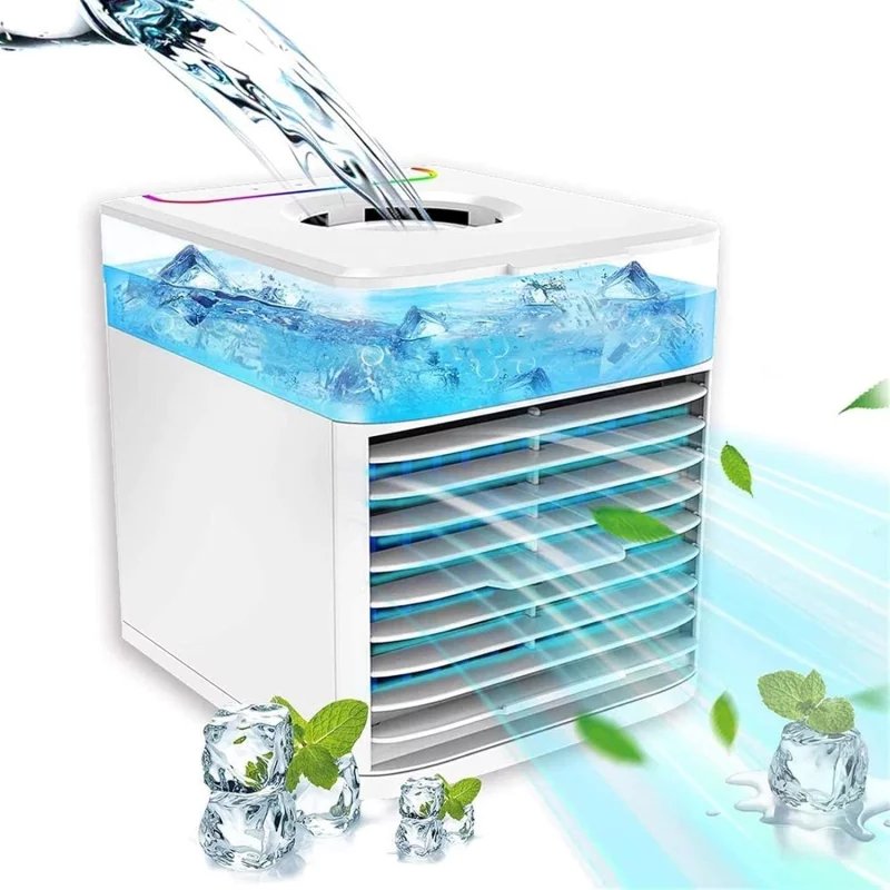Portable 4-In-1 Mini USB Evaporative Air Cooler Fan