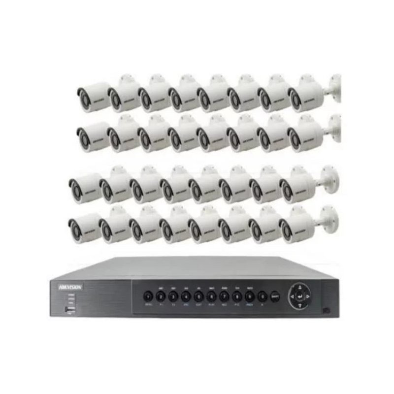 Hikvision CCTV Package 32-CH DVR 32-Pcs Camera 2000GB HDD