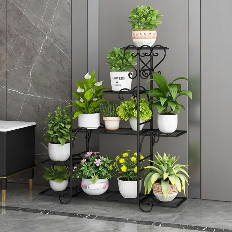 4-Layer Plant Stand for Indoor & Outdoor Gardening