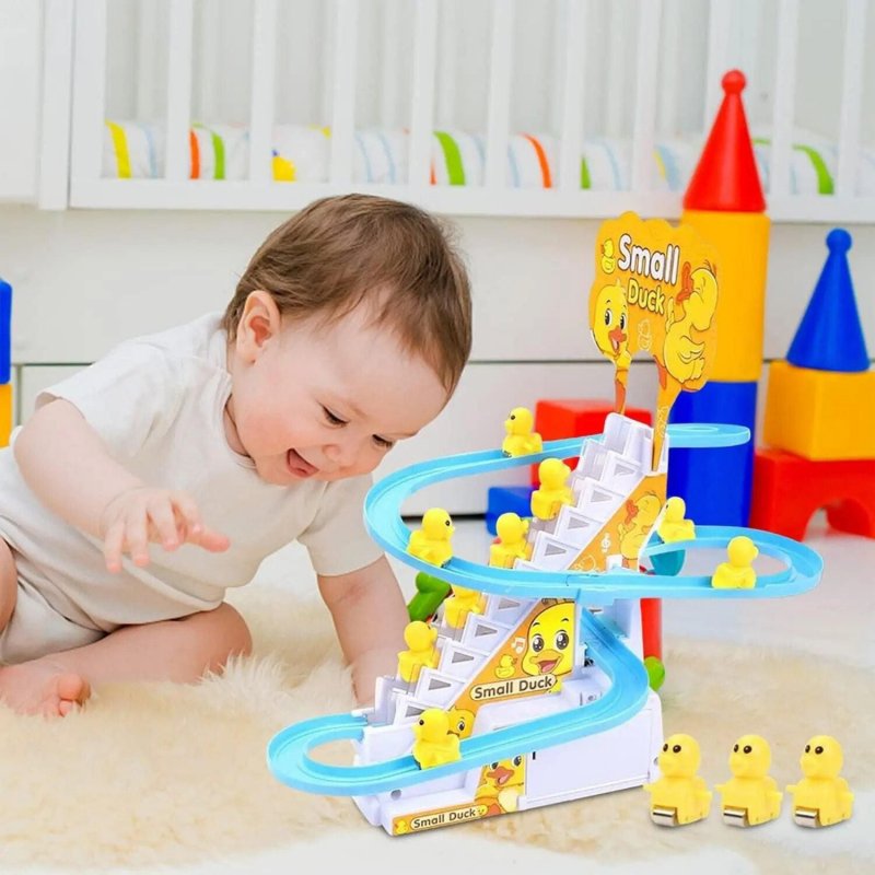 Electric Duck Climbing Stairs Educational Toy for Kids