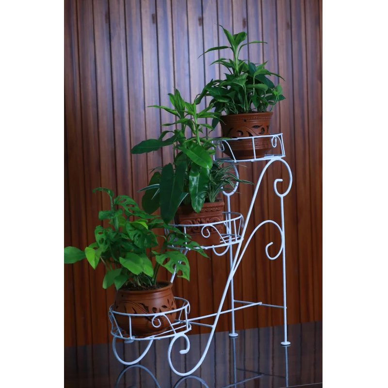 Metal Flower Stair Stand