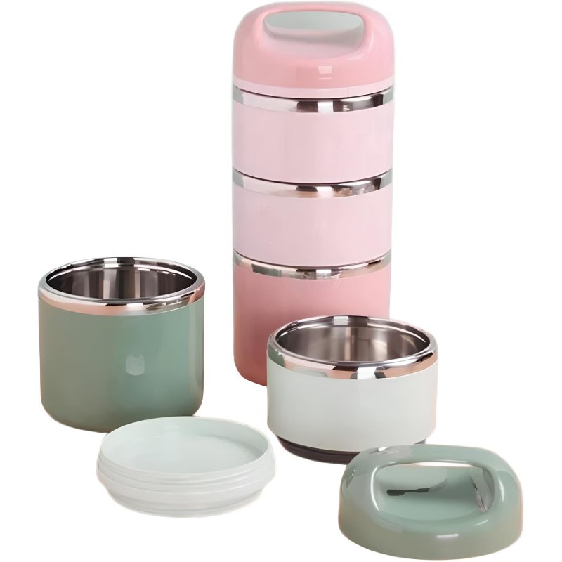 Tedemei 3.5 Layers 1.43L Stainless Steel Lunch Box