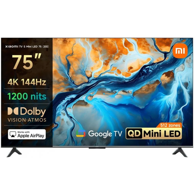 Xiaomi TV S Mini LED 75" 4K QD-Mini Android Google TV 2025