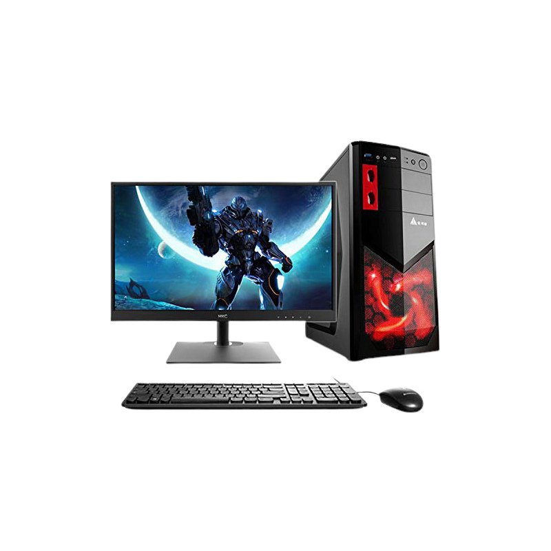 Desktop PC Ryzen 5 3400G 8GB RAM 256GB SSD 20" LED Monitor