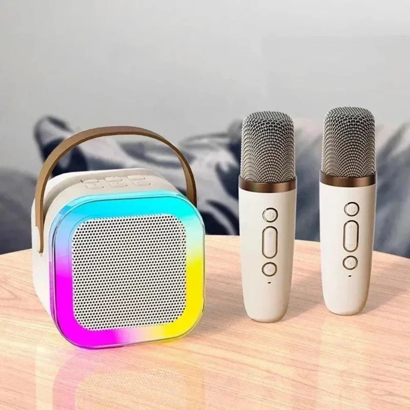 K12 RGB Karaoke Bluetooth Speaker with Two Microphone K12 RGB Karaoke Bluetooth Speaker with Two Microphone