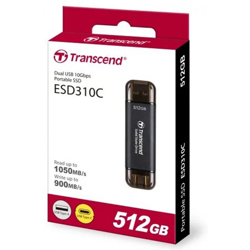 Transcend ESD310C 512GB Type C Portable SSD