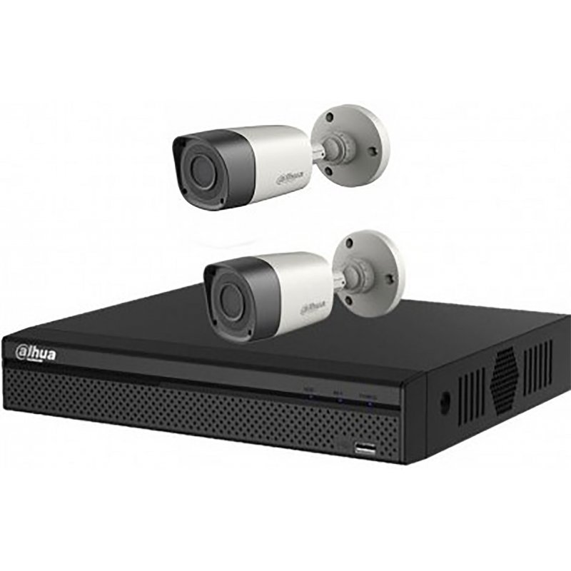 Dahua 4-CH DVR 2-Pcs Camera 500GB HDD CCTV Package