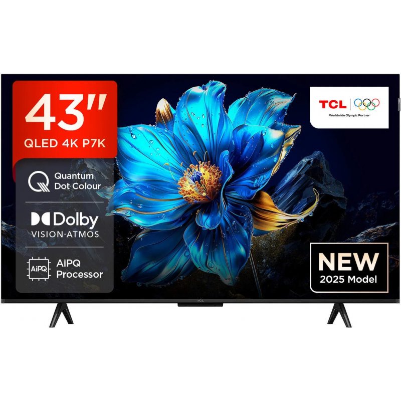 TCL 43P7K 43" Smart 4K UHD HDR QLED Google TV