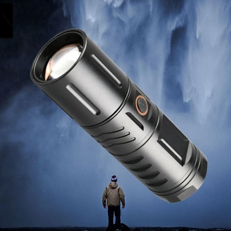 2000 Lumens Rechargeable LED Flashlight & Powerbank
