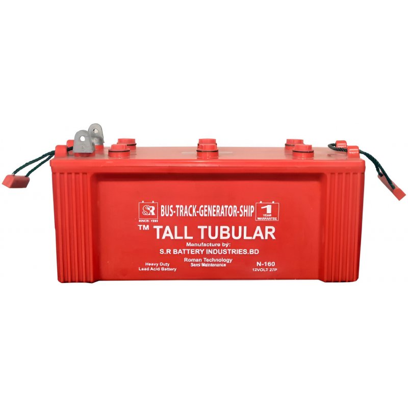 Tall Tubular N-160 12V Generator Battery for Vehicles