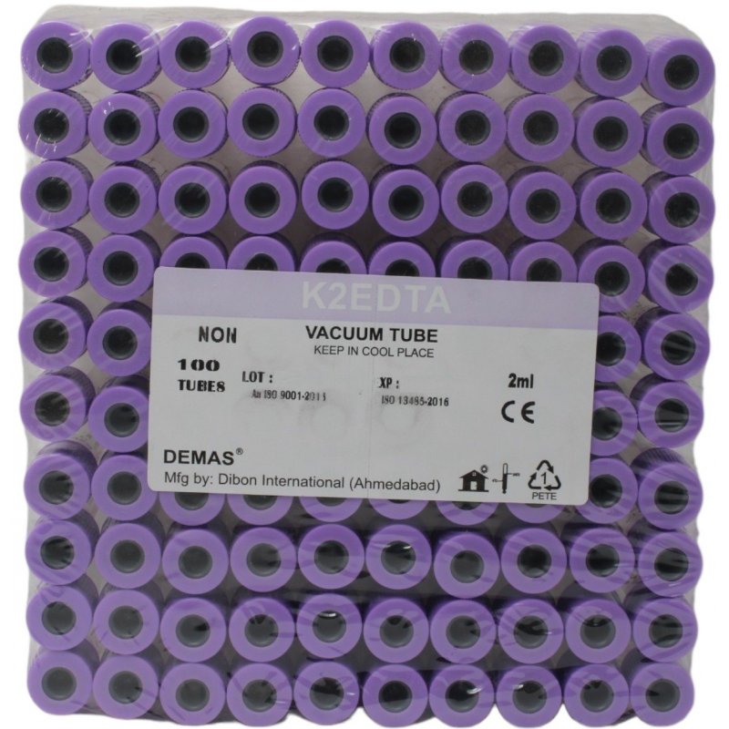 EDTA K2 Blood Collection Vacuum Tube