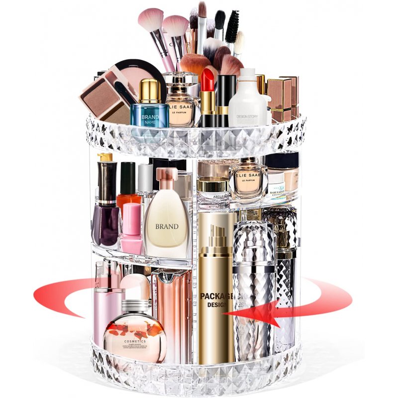 360° Rotating 6-Layer Adjustable Makeup Organizer 360° Rotating 6-Layer Adjustable Makeup Organizer