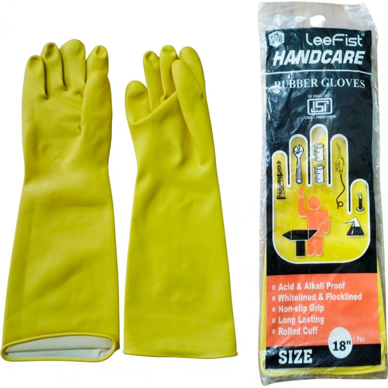 LeeFist Heavy Duty 18" Rubber Gloves