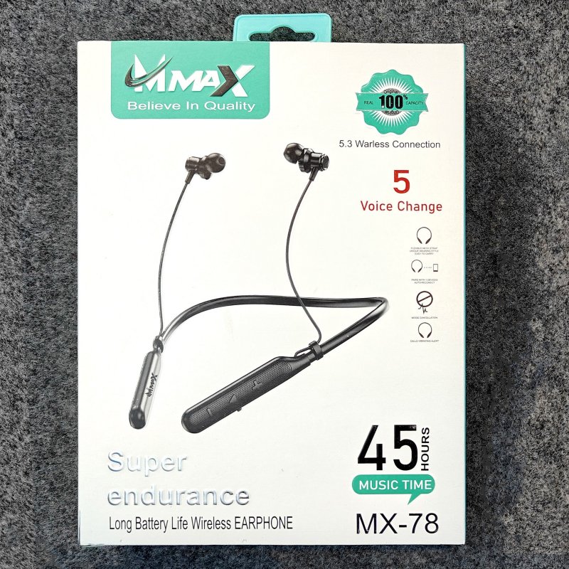 MMax MX-78 Voice Change Wireless Neckband MMax MX-78 Voice Change Wireless Neckband