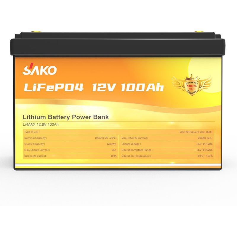 Sako Li-Max 12.8V 100AH LiFePo4 Battery Sako Li-Max 12.8V 100AH LiFePo4 Battery