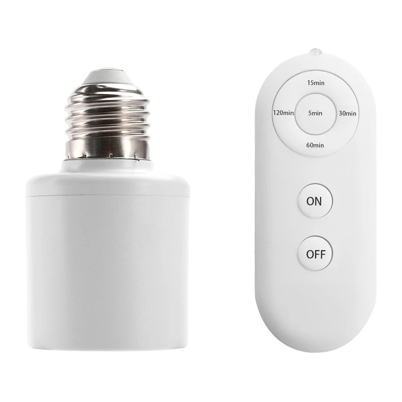 Smart AC220V Wireless Remote Control Lamp Holder