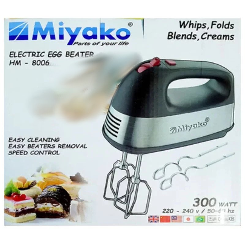 Miyako HM-8006 Electric Egg Beater Miyako HM-8006 Electric Egg Beater