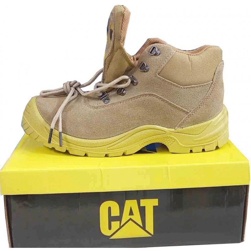 CAT Genuine Leather Safety Shoes