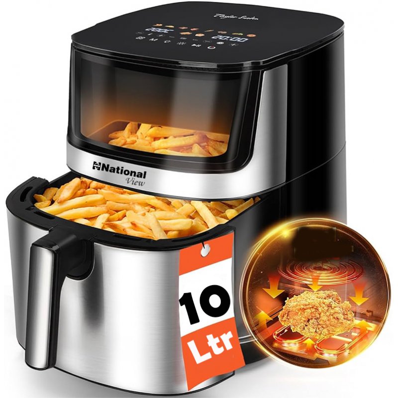 National-View Smartheat 10L Hot Air Fryer National-View Smartheat 10L Hot Air Fryer