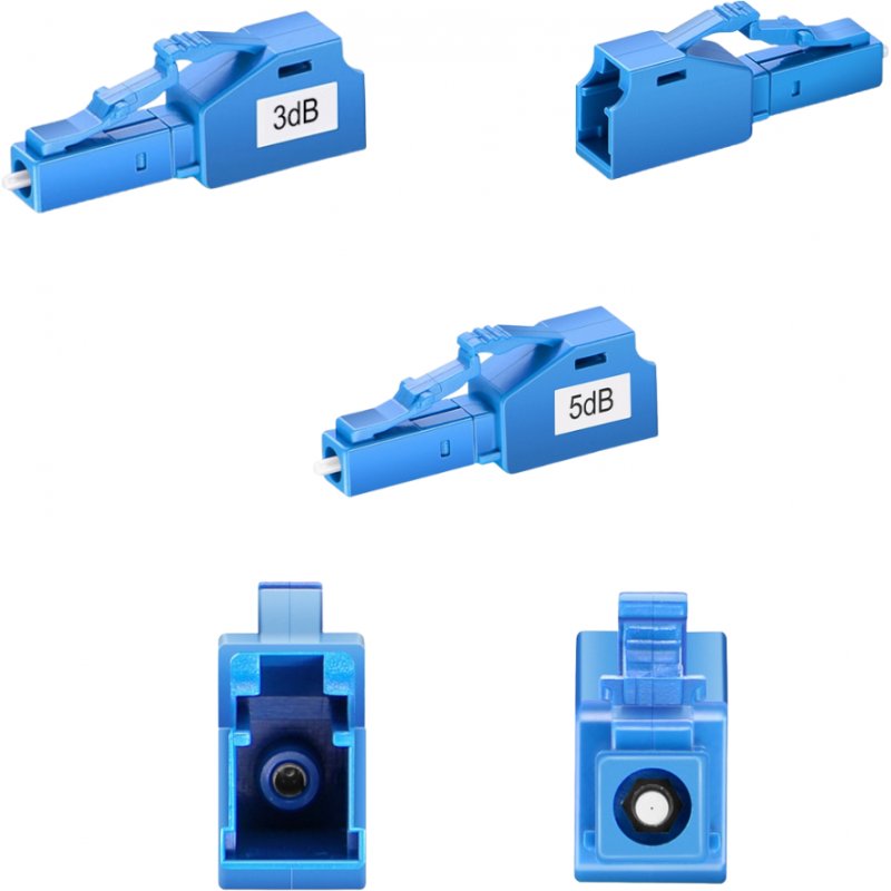 LC / UPC 5dB / 3dB Fiber Attenuator Male-Female