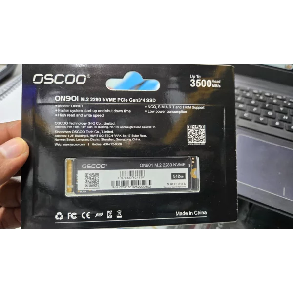 Oscoo ON901 512GB PCIe NVMe M.2 SSD Price in Bangladesh | BDStall