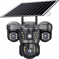 V380 Pro 3-Lens 4G Solar Wi-Fi Outdoor PTZ Camera