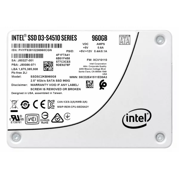 Intel D3-S4510 960GB 2.5