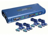TRENDnet 4-Port PS/2 KVM Switch Kit TK-400K
