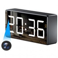 Aetertek 4K Smart Alarm Clock Spy Camera with Mirror Display