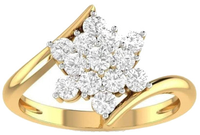 Diamond 3g Gold Finger Ring