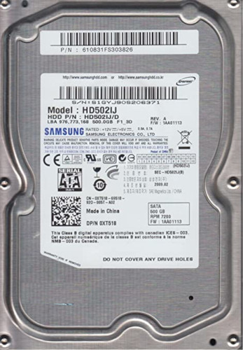Samsung HD502IJ 500GB Hard Disk