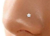 Single Stone Diamond Nose Pin