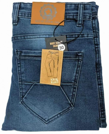 Designed Light Blue Color Jeans Pant
