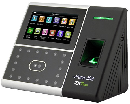 ZKTeco uFace 302 Multi-Biometric Time Attendance System