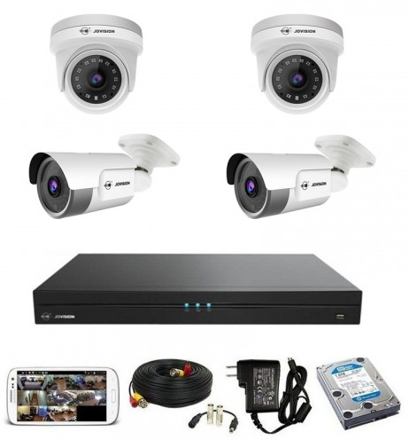 CCTV Package 4 Channel NVR 4-Pcs Camera 500GB HDD