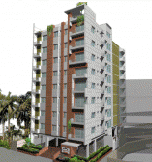 Madina Garden View 1123 Sft. Flat at Agargoan
