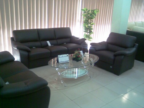 Italian Leather Sofa Set