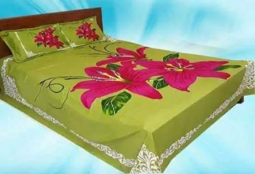 Jaba Flower Printed Cotton Bedsheet