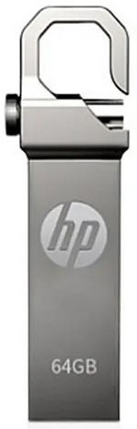 HP 64GB Stainless Steel Pen Drive